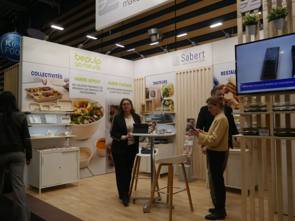 Stand réalisé par Affaire d'Idées à l'occasion du SIRHA à Lyon en janvier 2025.