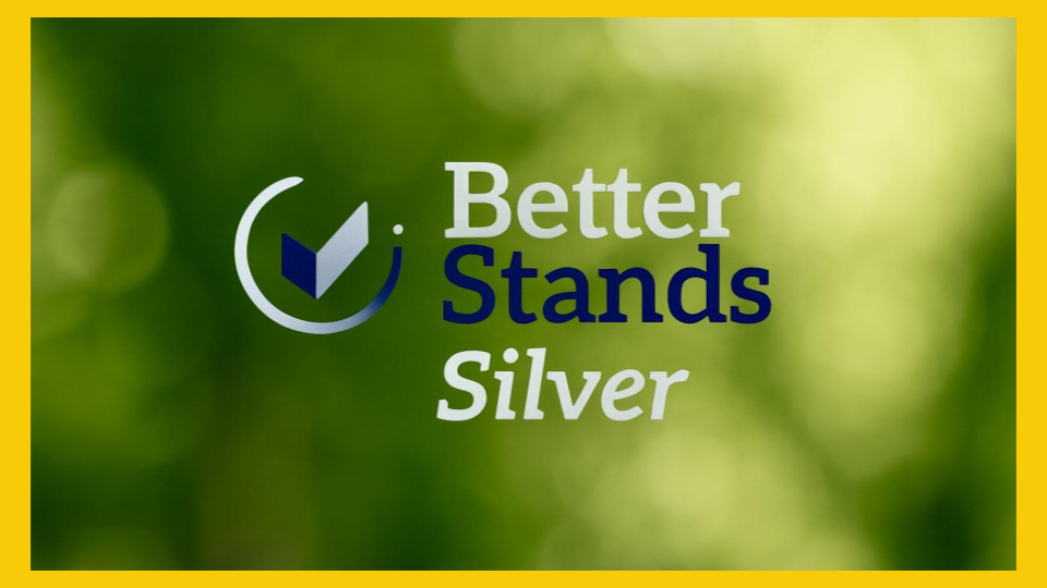 Stand éco-conçu certifié Better Stands Argent