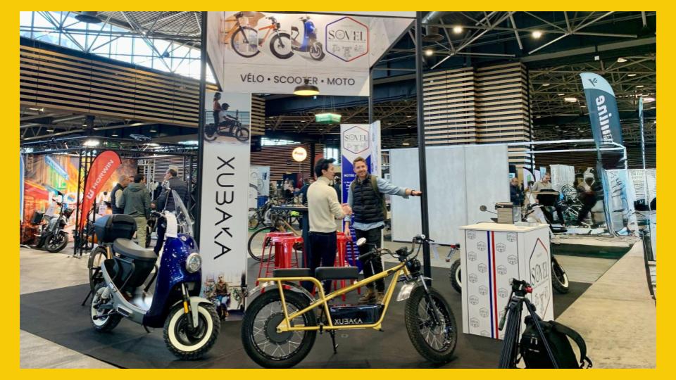 Réalisation du stand SOVEL à l'occasion du salon du 2 roues à Lyon