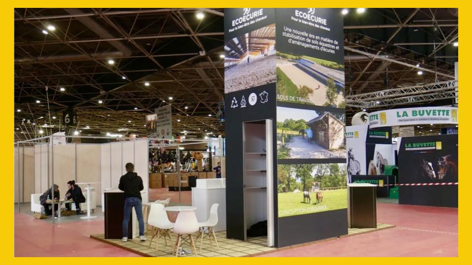 Stand ECO ECURIE à l'occasion du salon EQUITA 2023