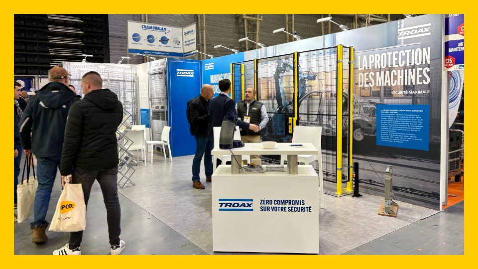Stand TROAX au salon SEPEM Industries Douai réalisé par Affaire d’idées