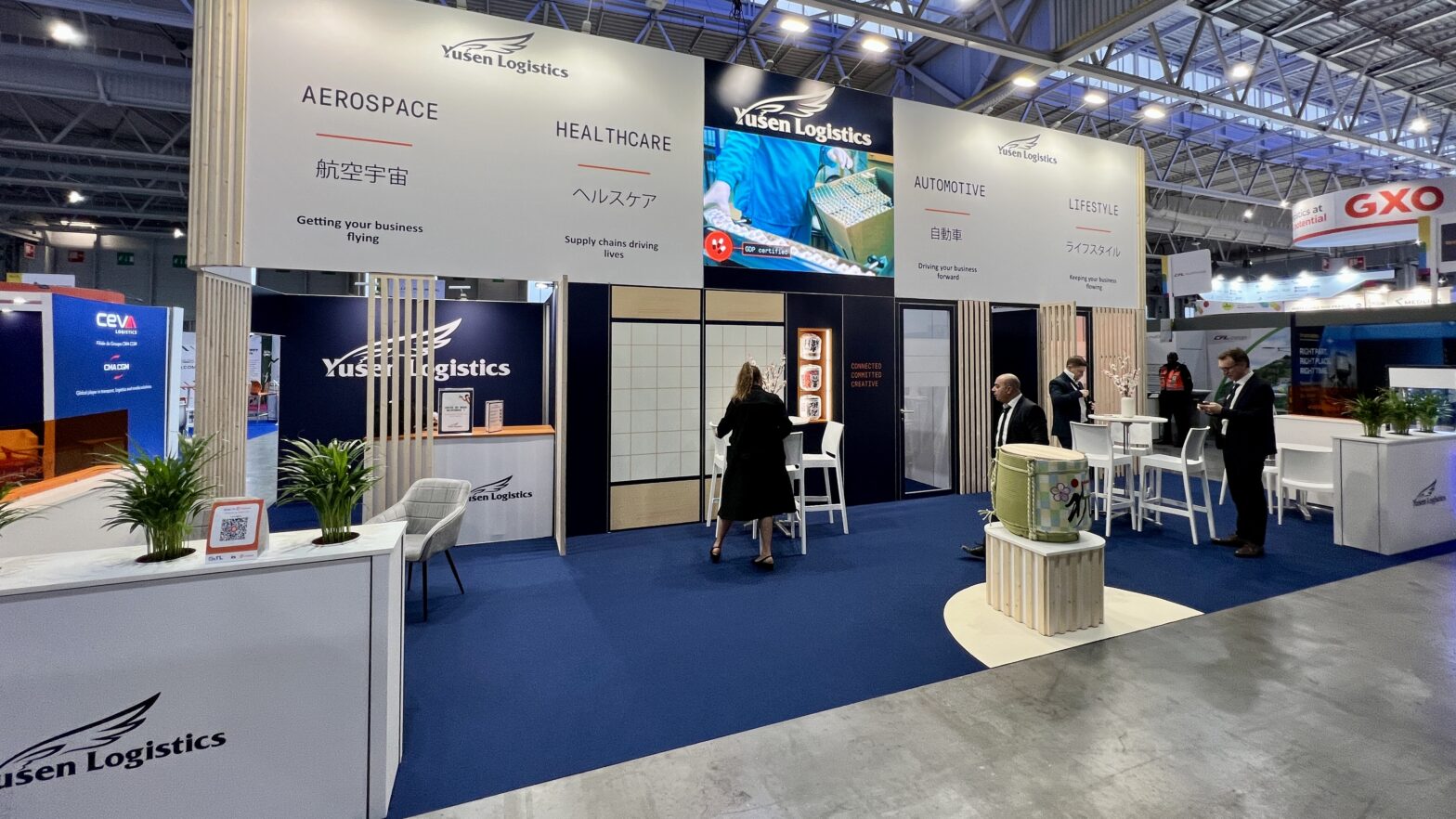 Vue d'ensembkle du stand Yusen Logistics