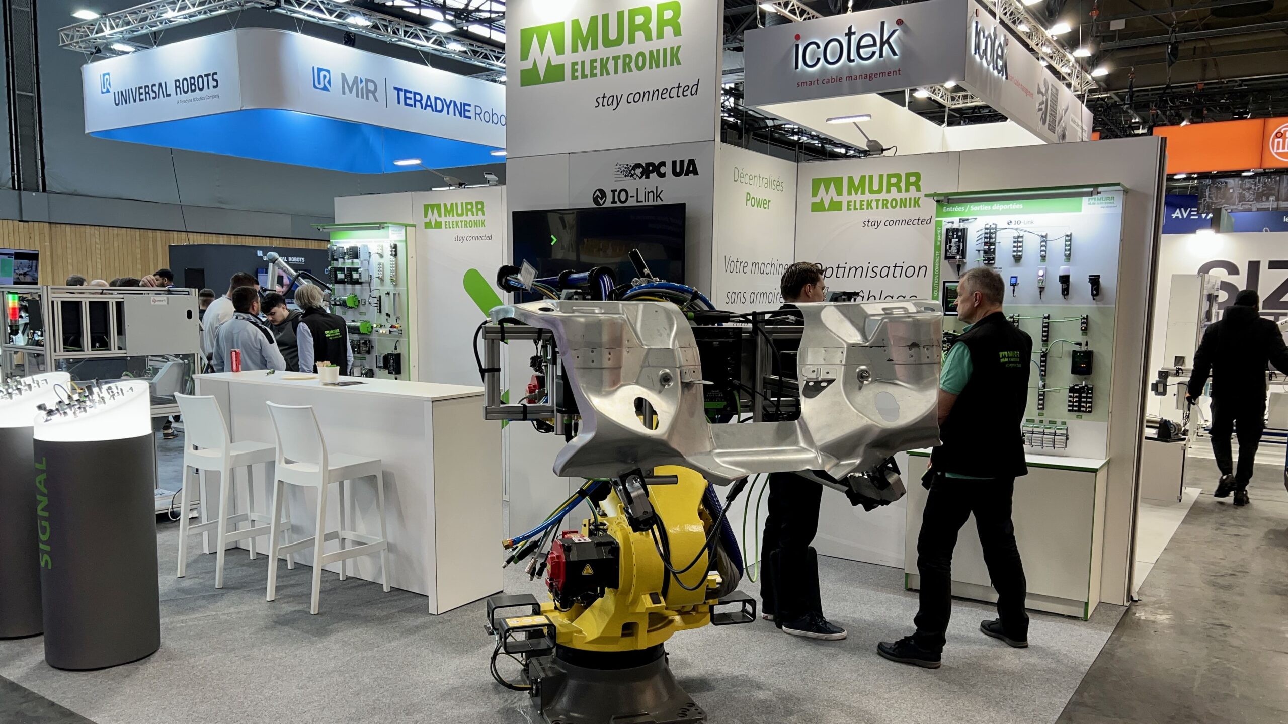 Stand YG-1 60 m² îlot avec vitrine outils de coupe, Global Industrie 2026 Paris Villepinte