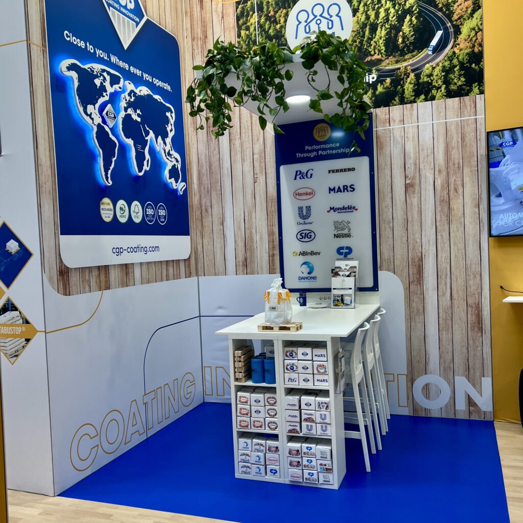 Stand CGP Interpack 2026 — espace discussion