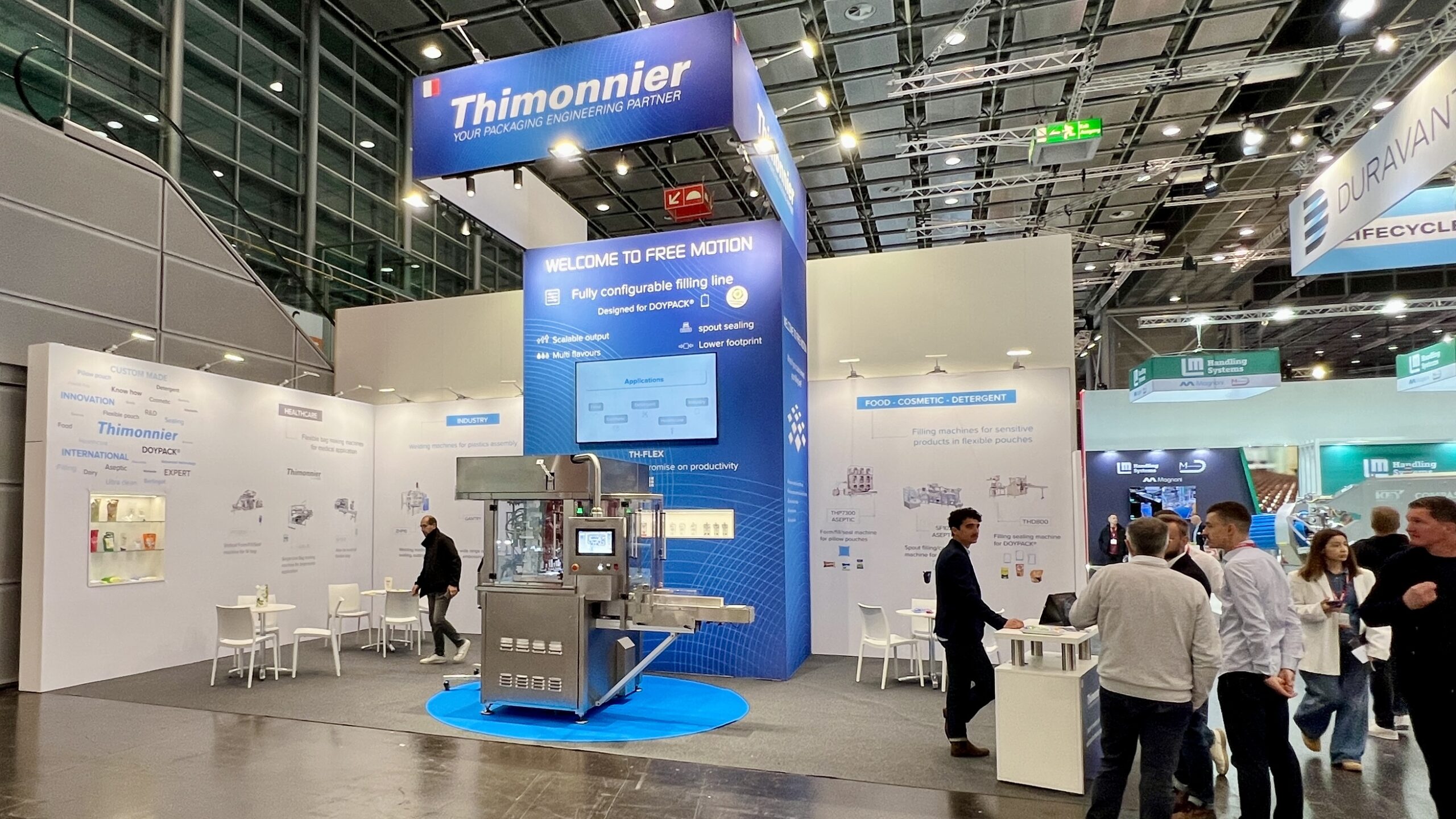 Stand Thimonnier conçu par Affaire d'Idées — Interpack 2026, hall 6 B79, vue d'ensemble